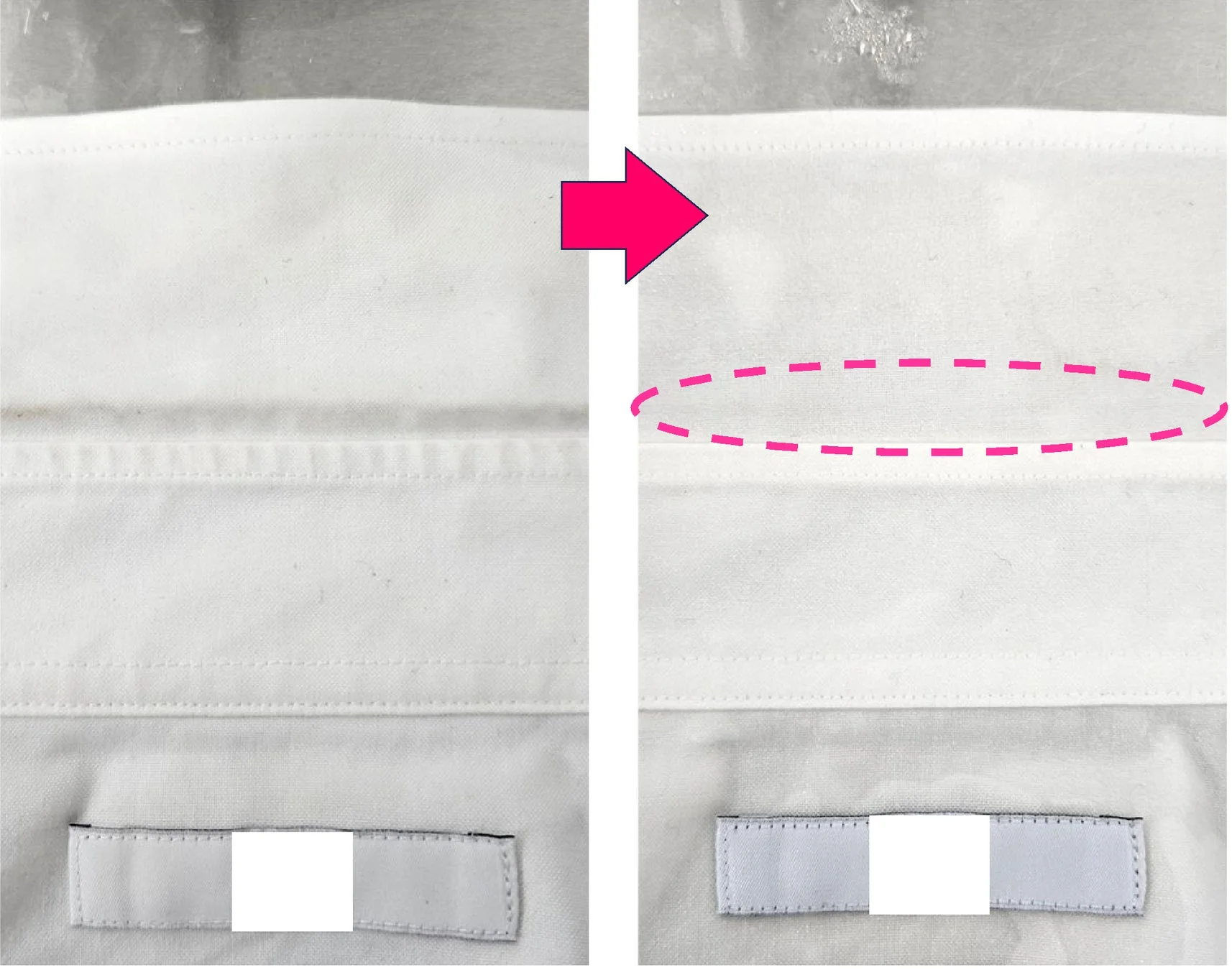 洗濯前後の比較