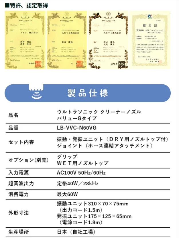 特許、認定取得