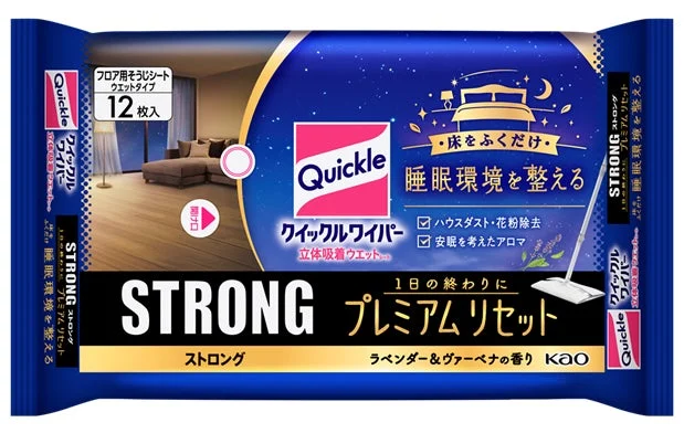 クイックルワイパー 立体吸着ウエットシート ストロング プレミアムリセット