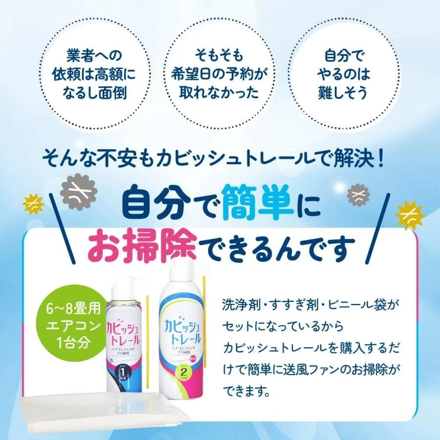 自分で簡単にお掃除できるカビッシュトレール